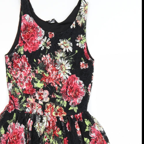 Matalan Girls Multicoloured Floral  Skater Dress  Size 15 Years