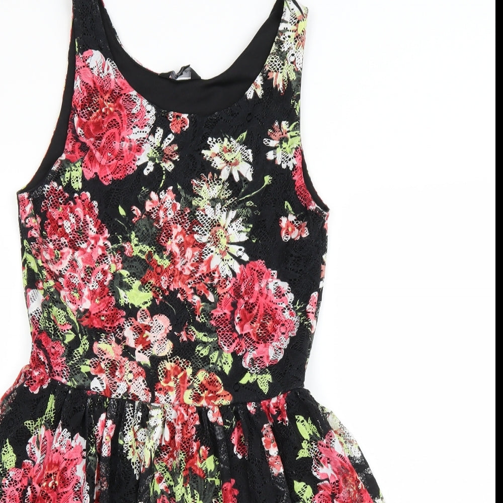 Matalan Girls Multicoloured Floral  Skater Dress  Size 15 Years
