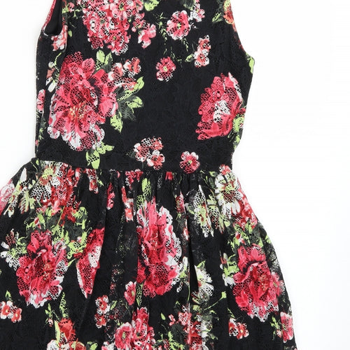 Matalan Girls Multicoloured Floral  Skater Dress  Size 15 Years