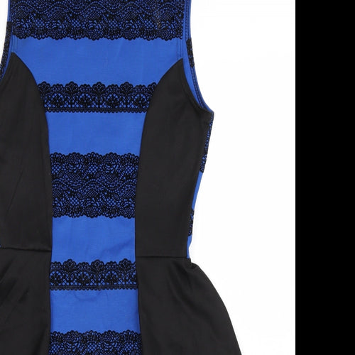 Lustre Womens Blue   Pencil Dress  Size 8