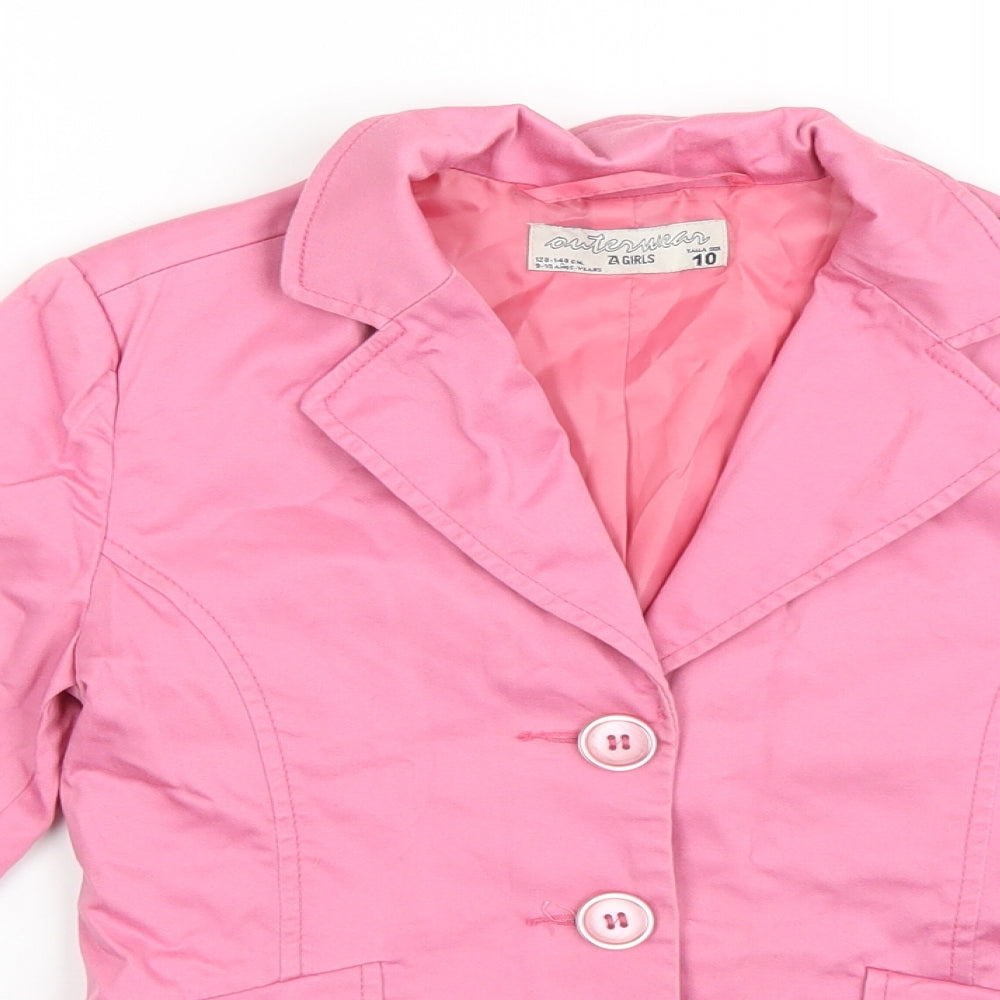 Outerwear Girls Pink   Jacket Blazer Size 9-10 Years