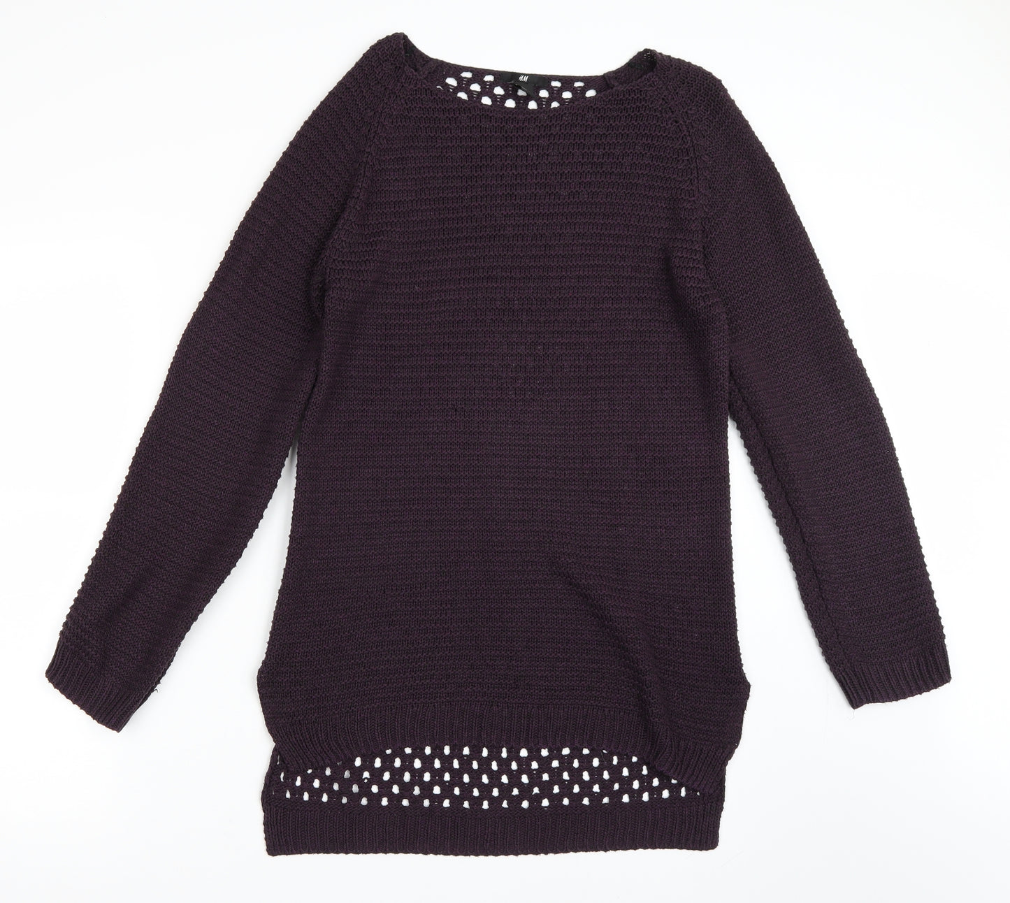 H&M Womens Purple   Pullover Jumper Size M