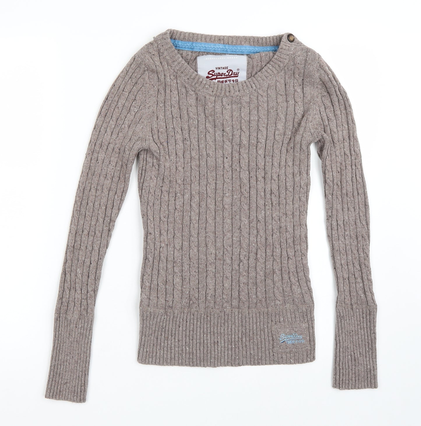 Super Dry Womens Brown   Pullover Jumper Size M