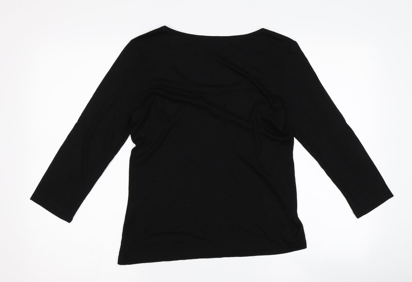 Per Una Womens Black   Basic T-Shirt Size 14