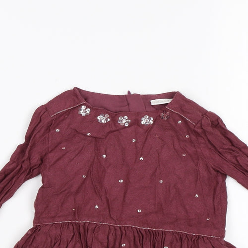 F&F Girls Purple   A-Line  Size 18-24 Months