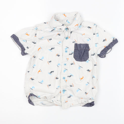 point cove Boys White   Basic Button-Up Size 2-3 Years  - surf