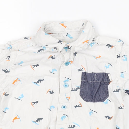 point cove Boys White   Basic Button-Up Size 2-3 Years  - surf
