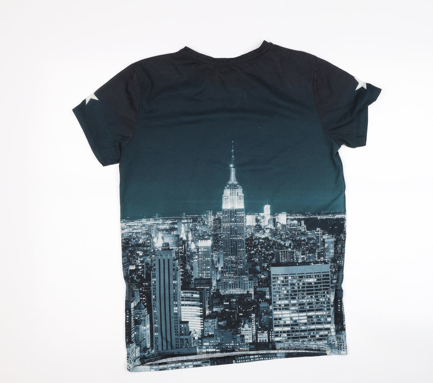 Primark Boys Blue   Basic T-Shirt Size 12-13 Years  - new york