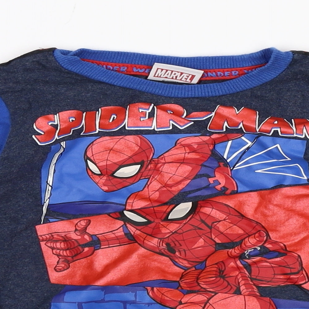TU Boys Blue   Basic T-Shirt Size 2-3 Years  - spiderman