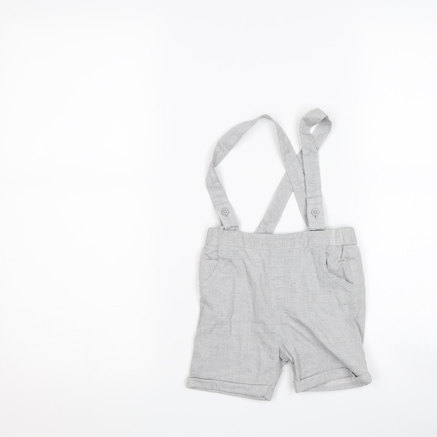 NEXT Boys Grey   Dungaree One-Piece Size 9-12 Months
