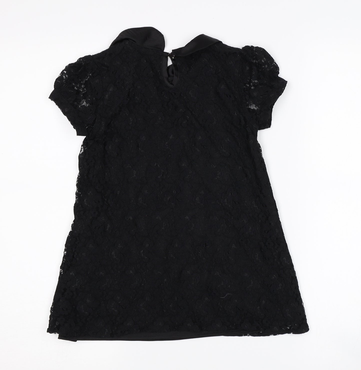 Young Dimension Girls Black   Basic T-Shirt Size 9-10 Years