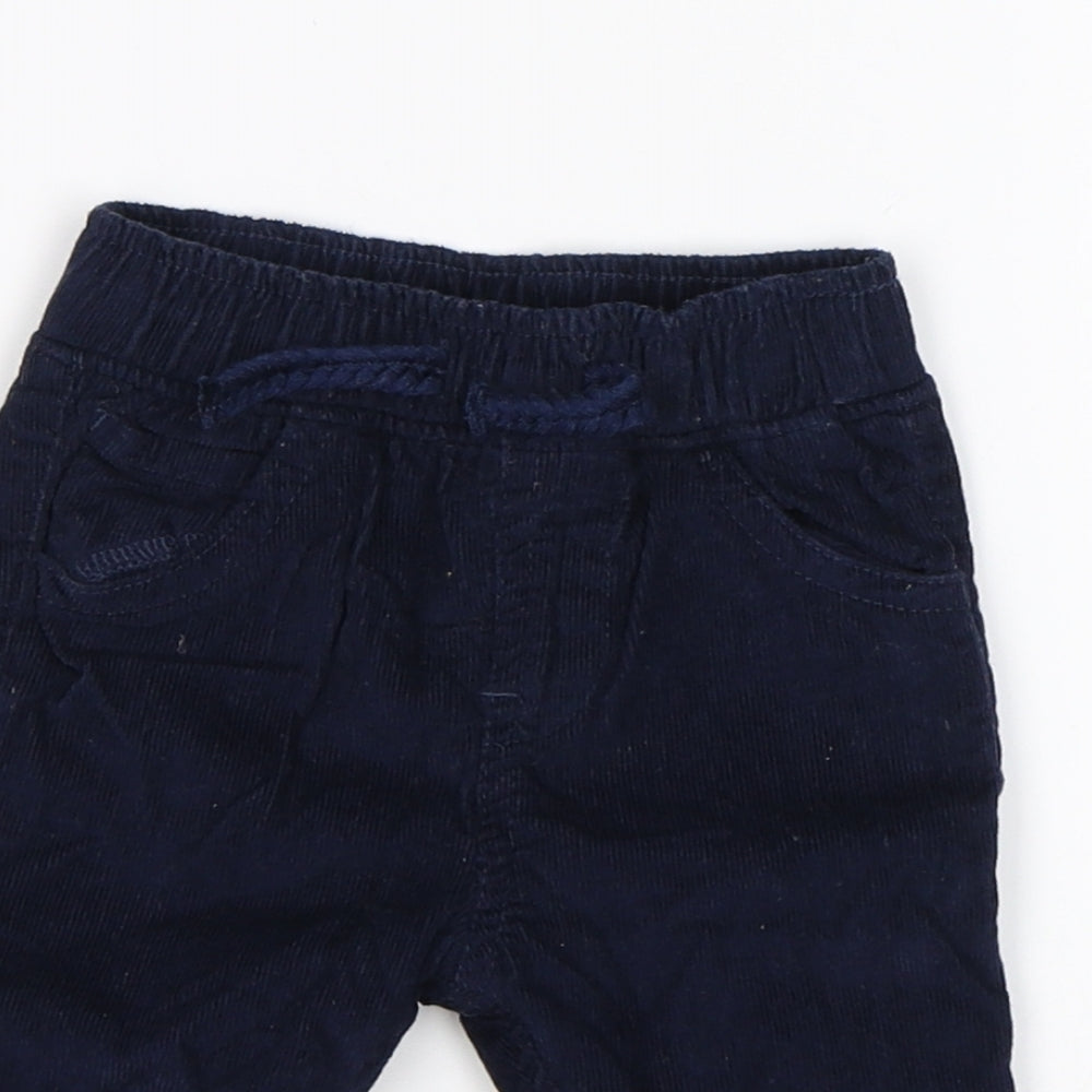 TU Boys Blue  Corduroy Capri Trousers Size Newborn