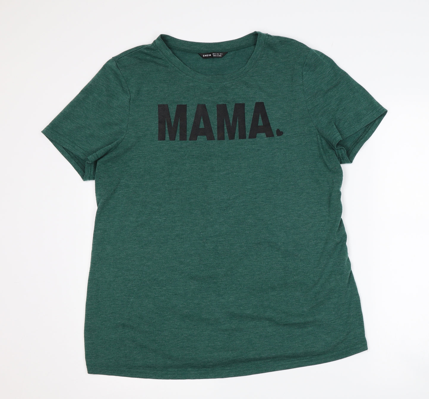 SheIn Womens Green   Basic T-Shirt Size XL  - mama