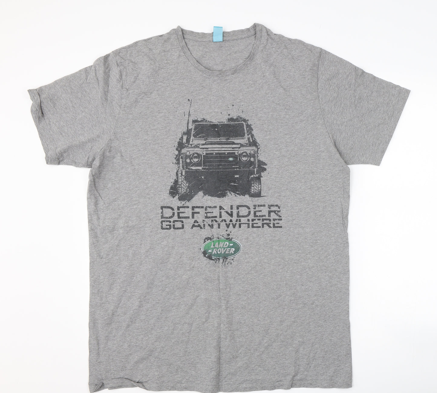 Spreadshirt Mens Grey    T-Shirt Size XL  - land rover defender