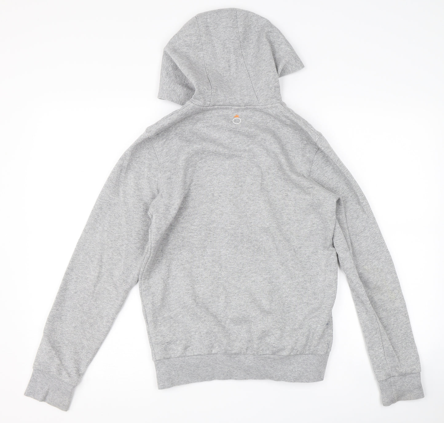 DECATHLON Girls Grey   Full Zip Hoodie Size 12-13 Years