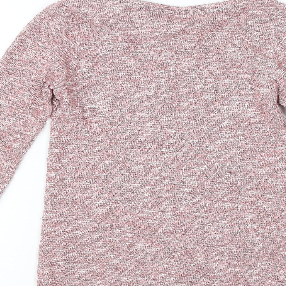 F&F Girls Pink   Basic T-Shirt Size 9-10 Years  - Butterfly