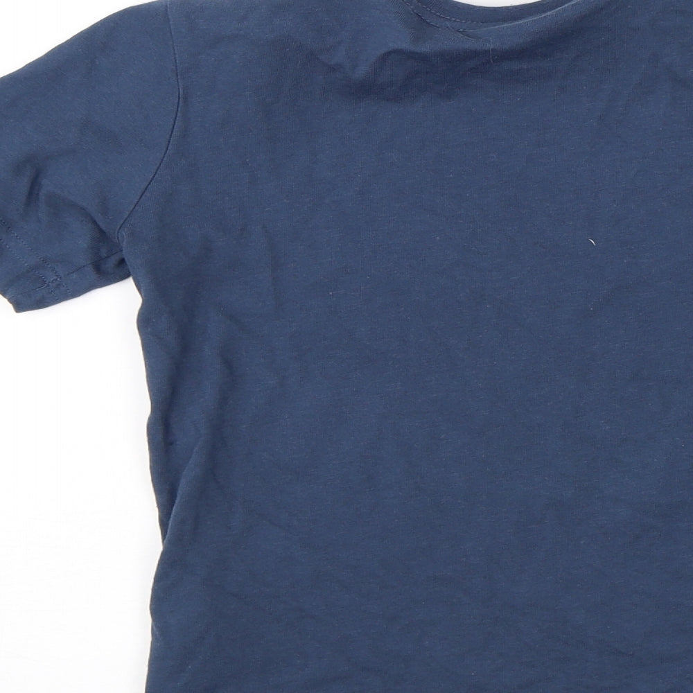 adidas Boys Blue   Basic T-Shirt Size 5-6 Years