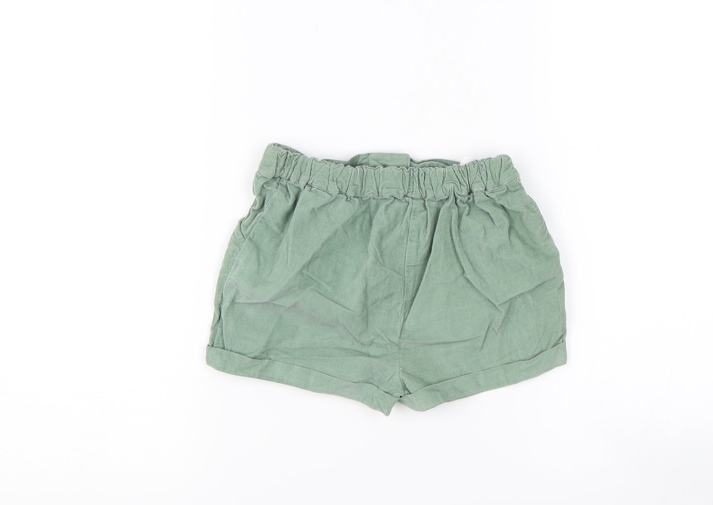 George Girls Green  Corduroy Mom Shorts Size 5-6 Years