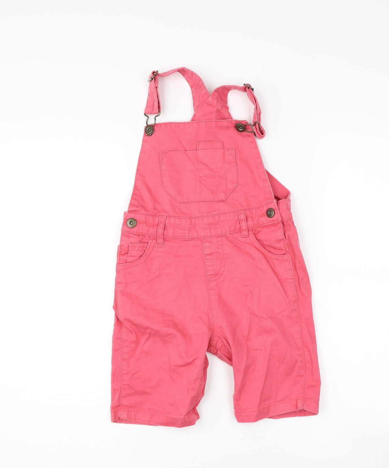 John Lewis Girls Pink  Denim Dungaree One-Piece Size 5 Years