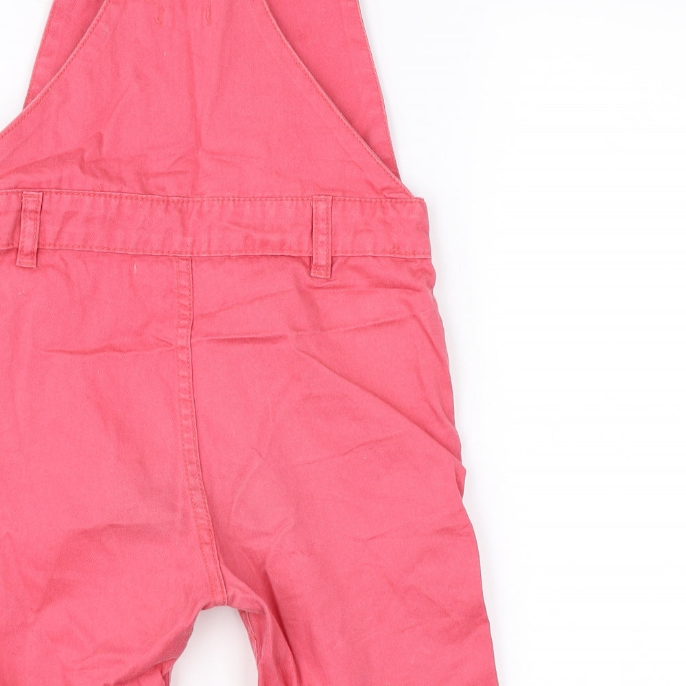 John Lewis Girls Pink  Denim Dungaree One-Piece Size 5 Years