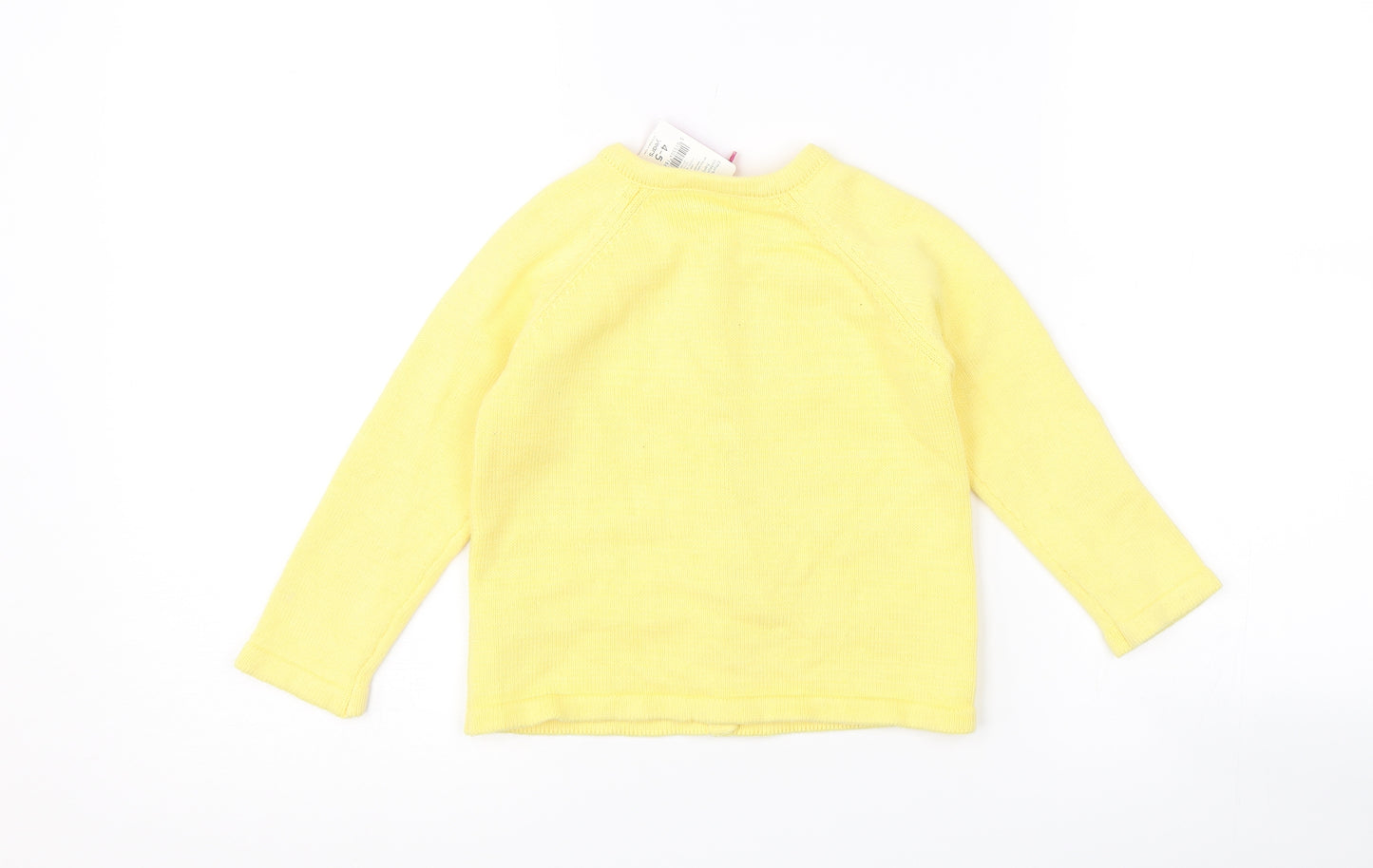 Nutmeg Girls Yellow   Cardigan Jumper Size 4-5 Years