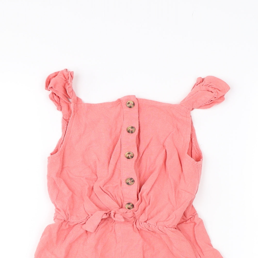 Matalan Girls Pink   Playsuit One-Piece Size 7 Years