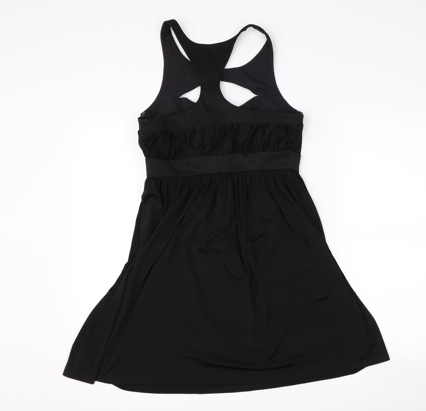 Topshop Womens Black   A-Line  Size 10  - Cut Out Neckline