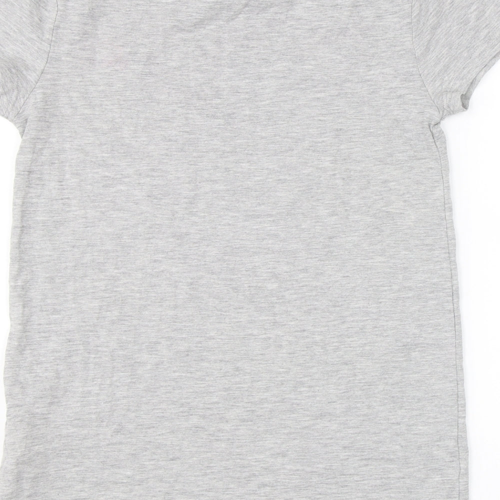 Primark Womens Grey   Basic T-Shirt Size 4  - super mario