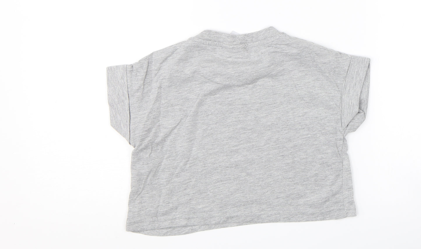 Primark Girls Grey   Basic T-Shirt Size 8-9 Years  - selfie