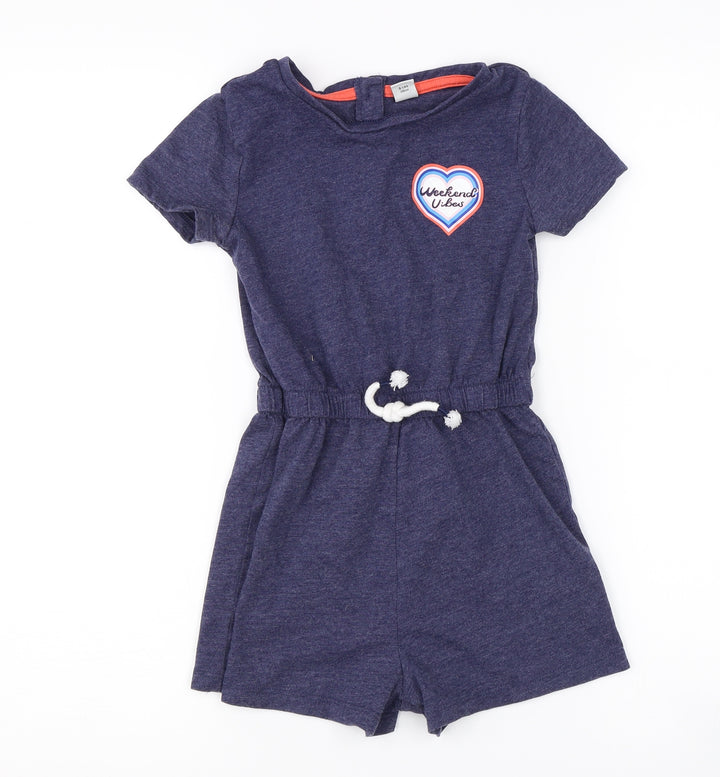 TU Girls Blue   Playsuit One-Piece Size 5 Years