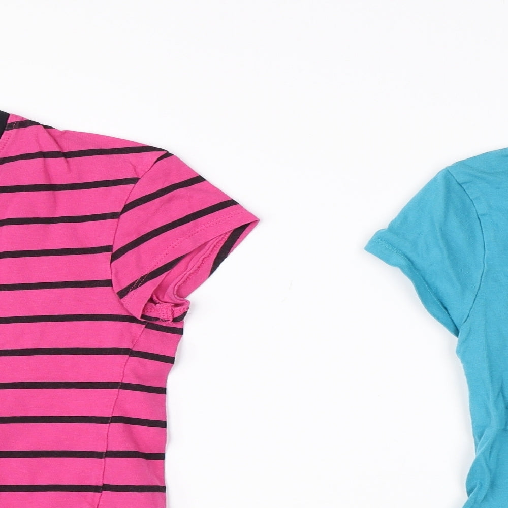 Very Girls Pink   Basic T-Shirt Size 9-10 Years  - 2 pack