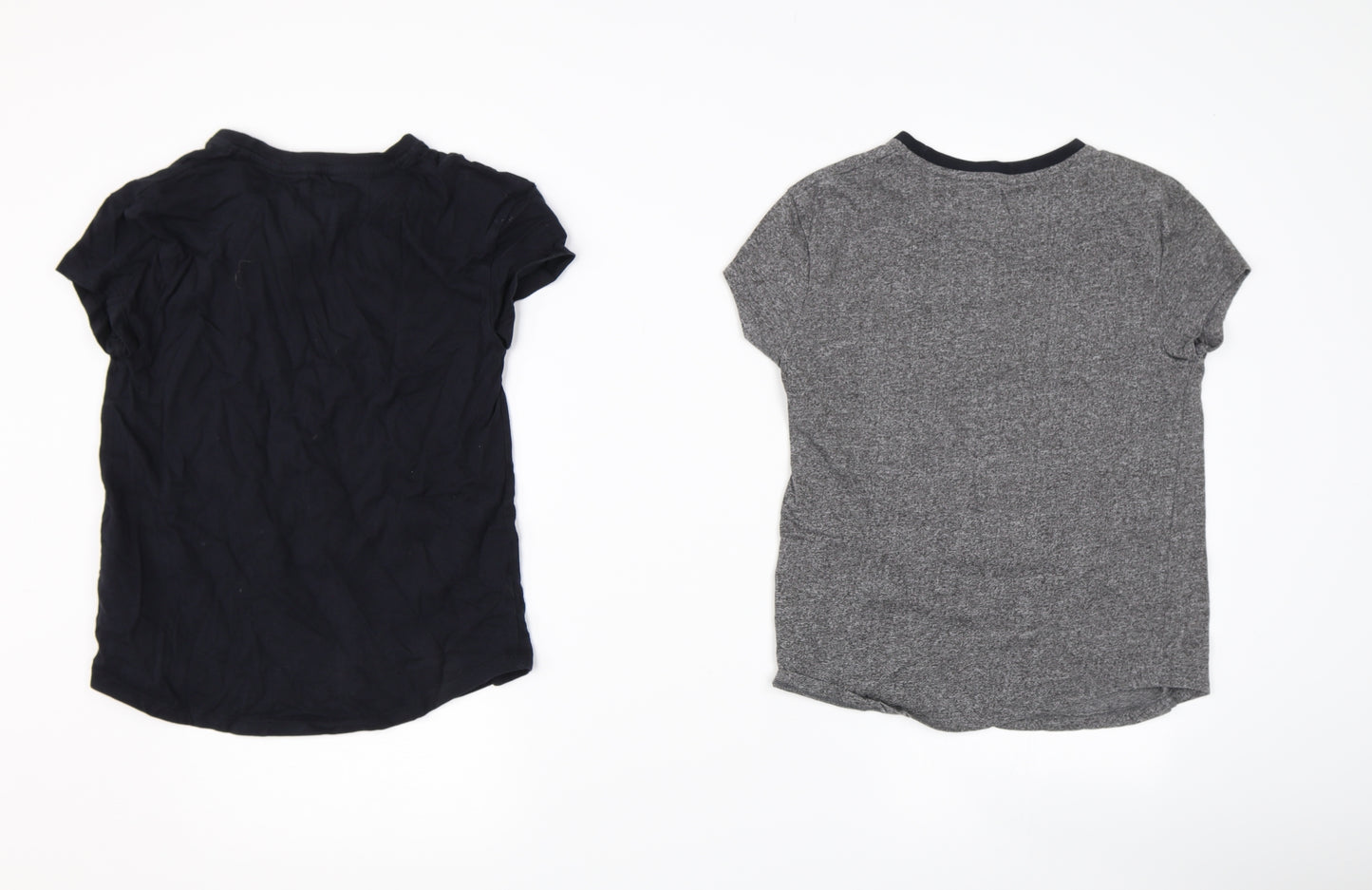 Very Girls Grey   Basic T-Shirt Size 9-10 Years  - 2 PACK