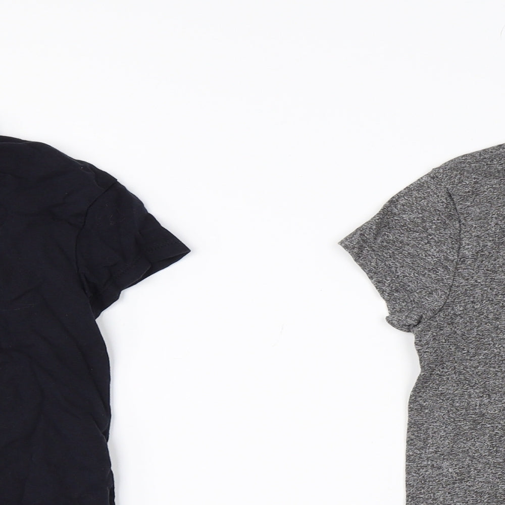 Very Girls Grey   Basic T-Shirt Size 9-10 Years  - 2 PACK