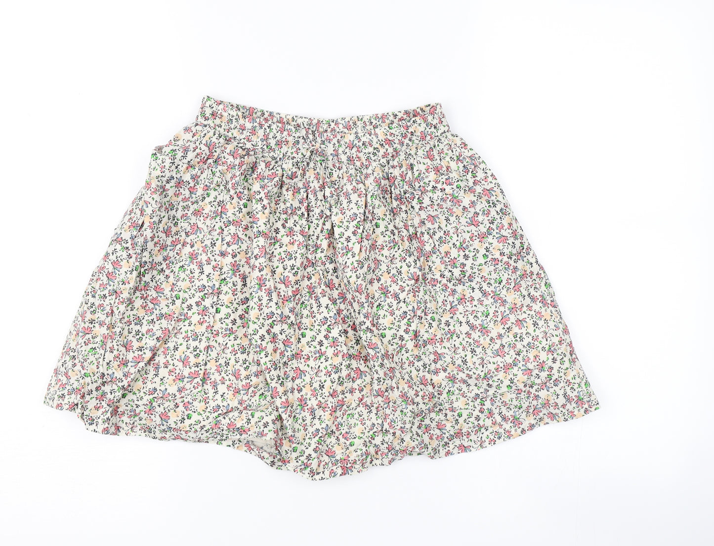 NEXT Girls White Floral  A-Line Skirt Size 9 Years