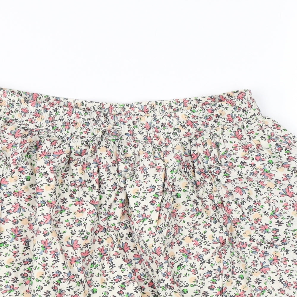 NEXT Girls White Floral  A-Line Skirt Size 9 Years