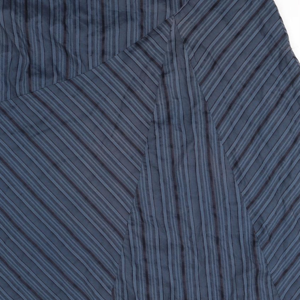 TU Womens Blue Striped  Flare Skirt Size 20