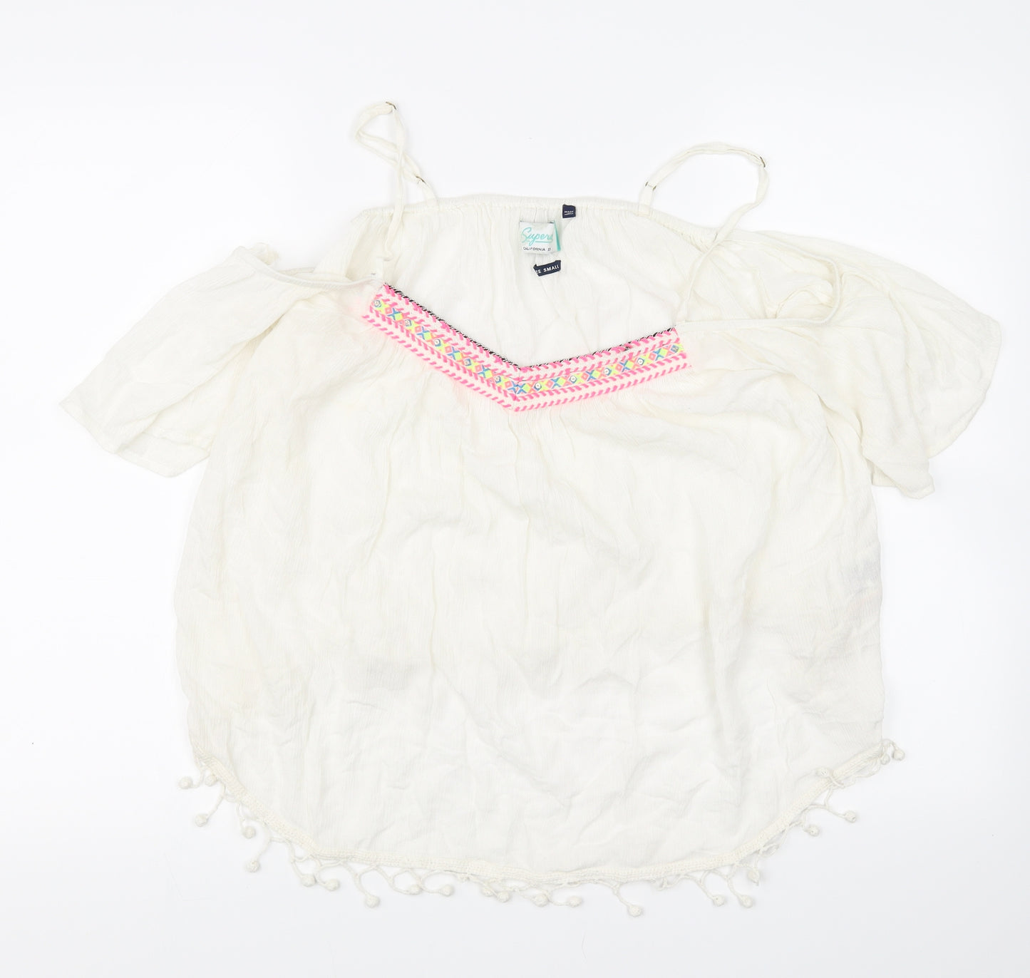 Superdry Womens White   Basic Tank Size S