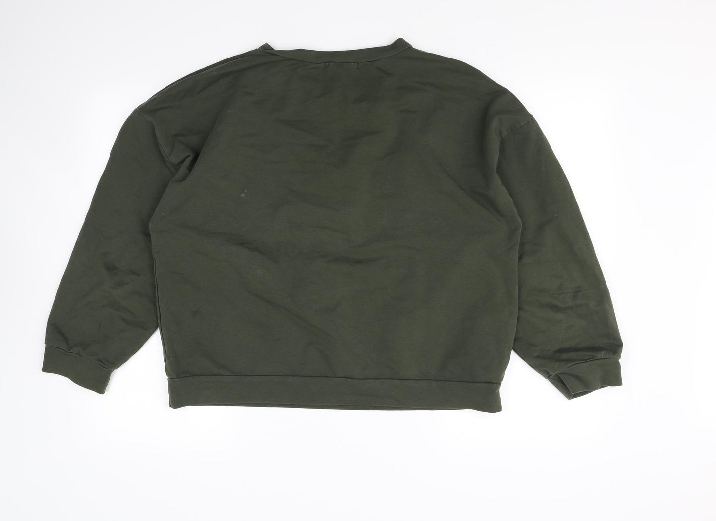 Sleek Chic Womens Green   Pullover Jumper Size L