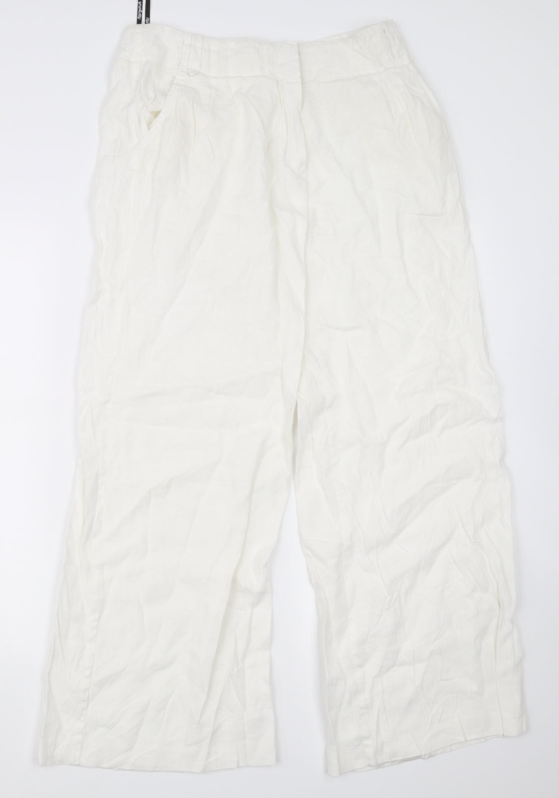 Autograph Womens White   Trousers  Size 12 L27 in