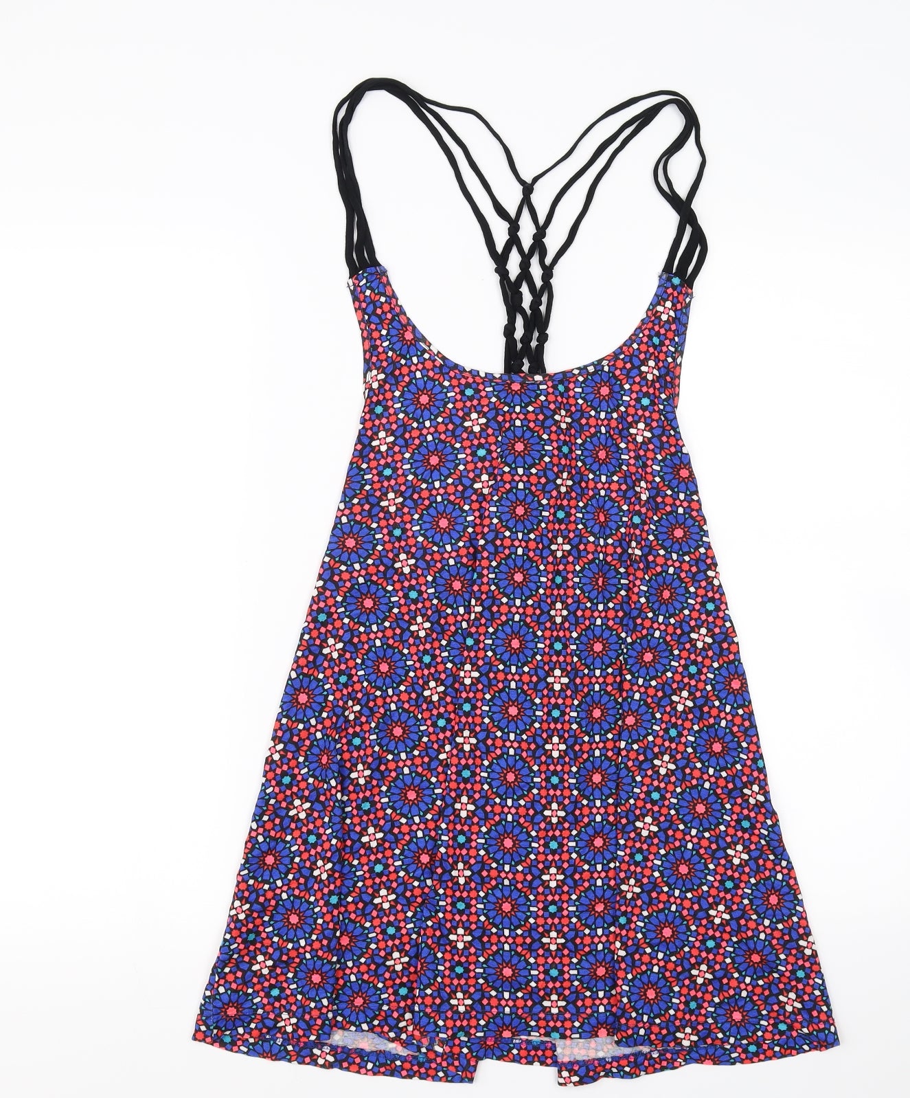 Atmosphere Womens Multicoloured Geometric  Basic Tank Size L