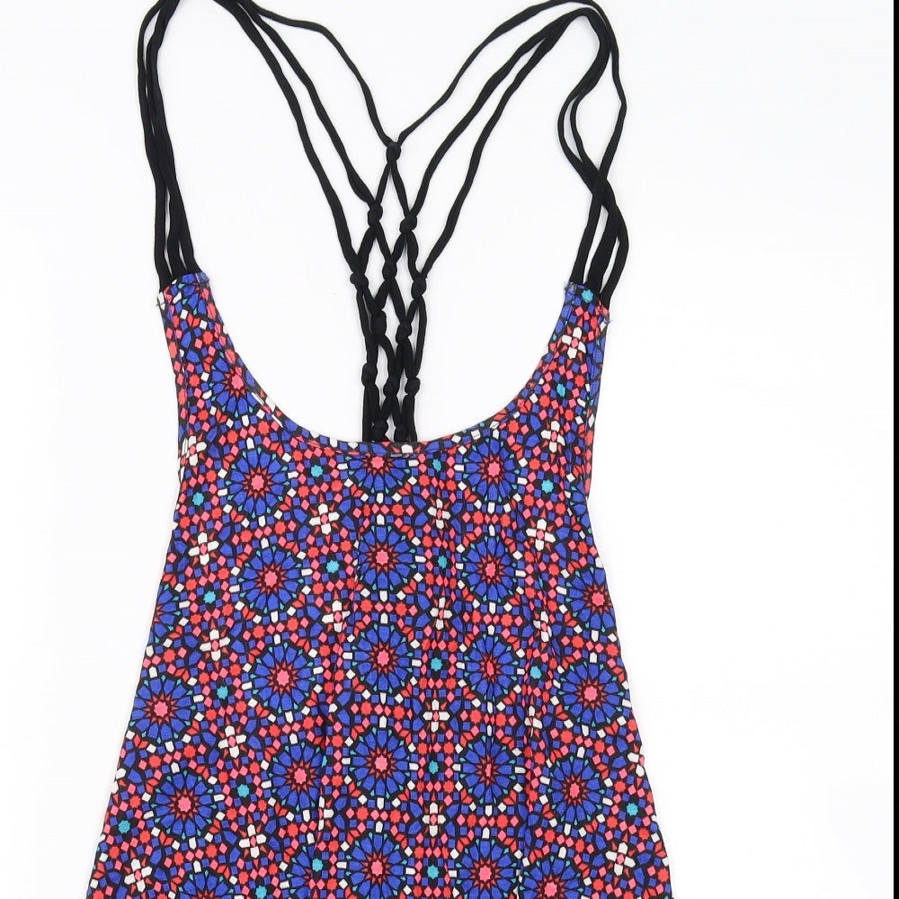 Atmosphere Womens Multicoloured Geometric  Basic Tank Size L