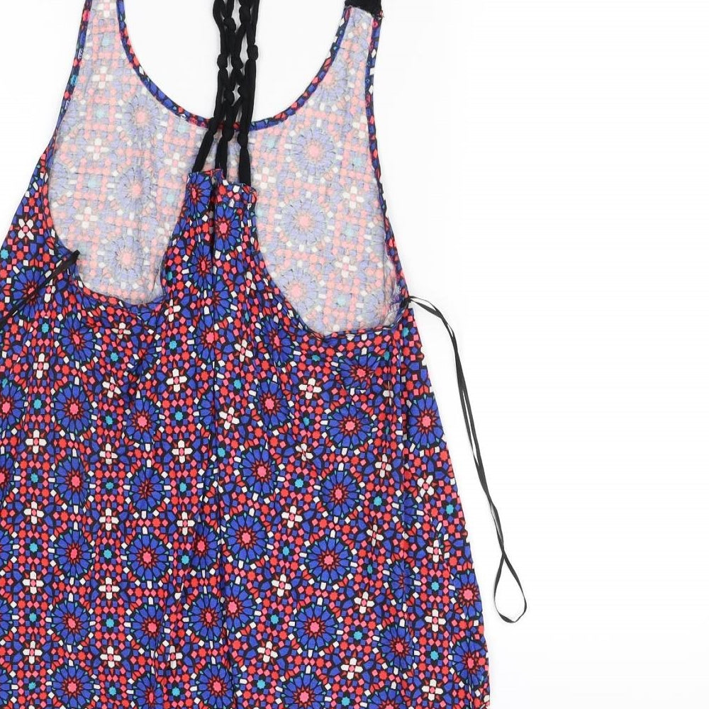 Atmosphere Womens Multicoloured Geometric  Basic Tank Size L