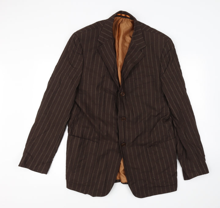 Preworn Mens Brown   Jacket Blazer Size L