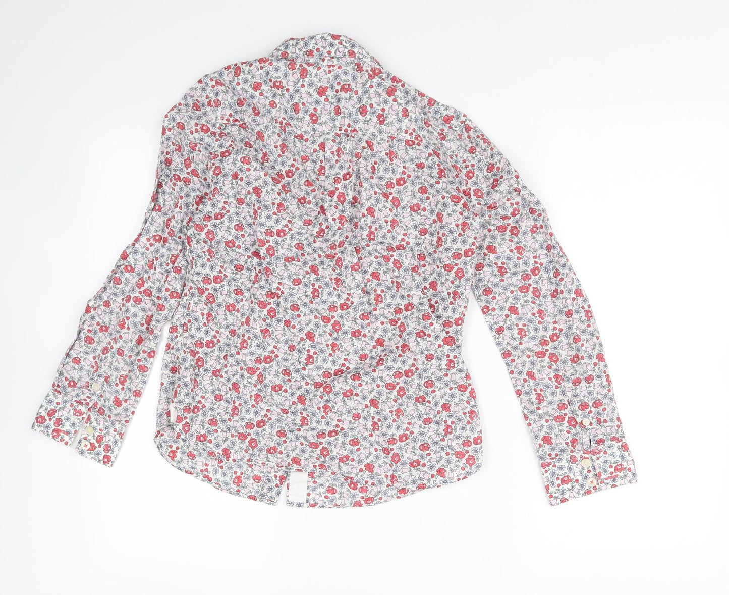 Jack Wills Womens Multicoloured Floral  Basic Button-Up Size 10