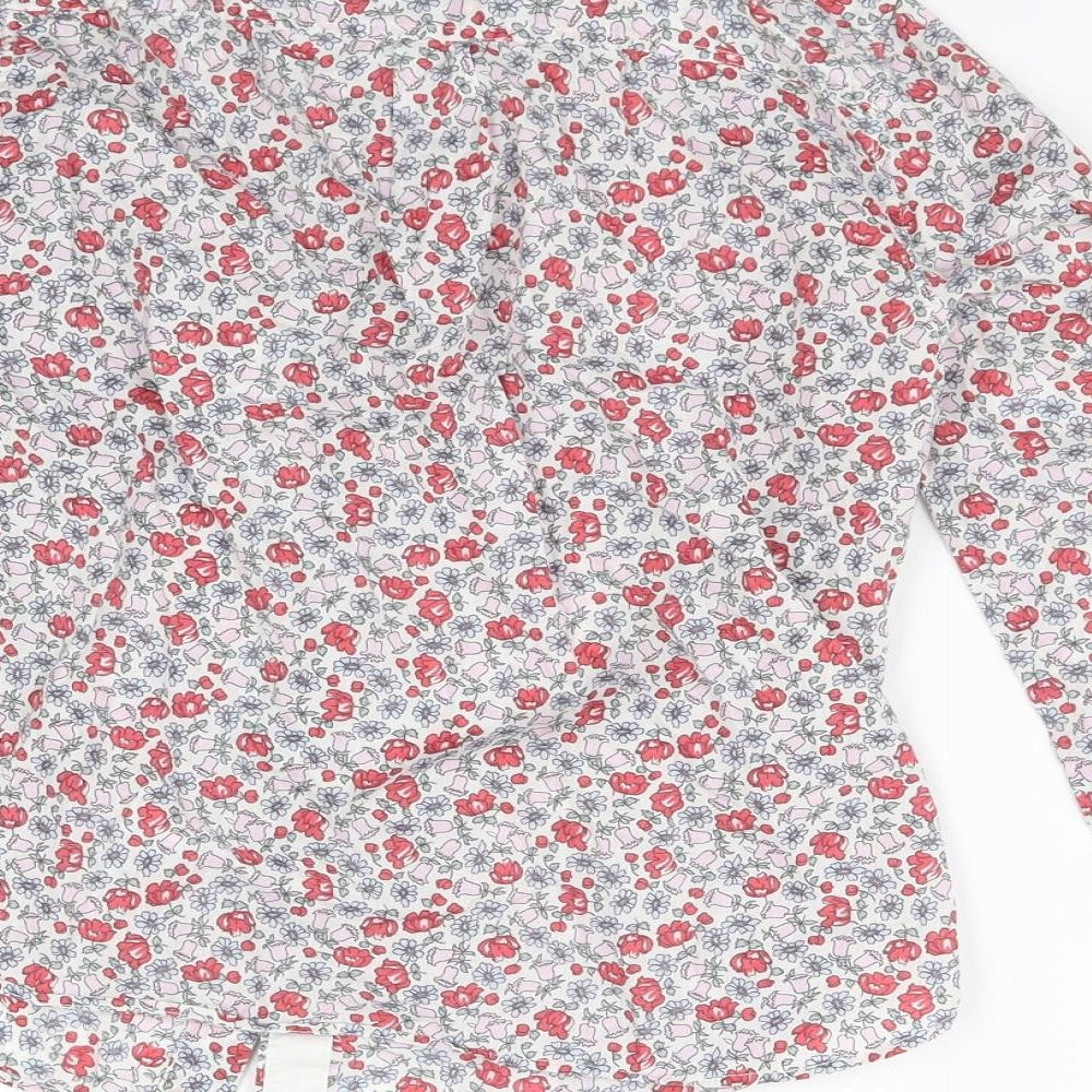 Jack Wills Womens Multicoloured Floral  Basic Button-Up Size 10