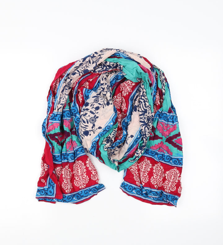 Preworn Womens Multicoloured Geometric   Scarf