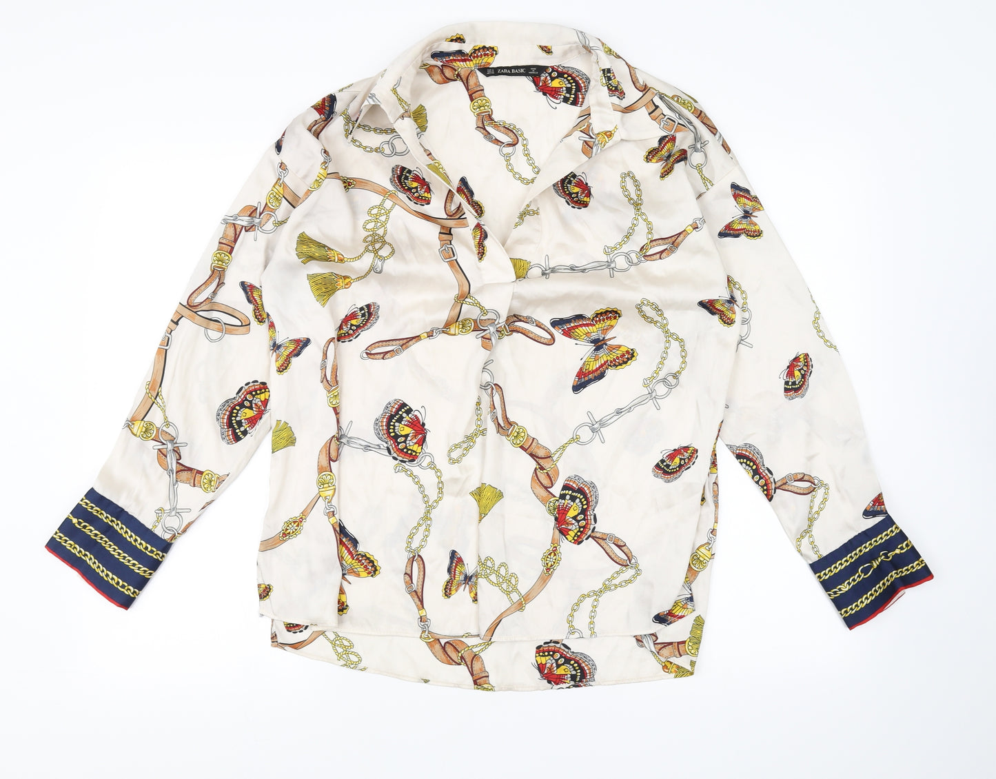 Zara Womens Beige   Basic Blouse Size S