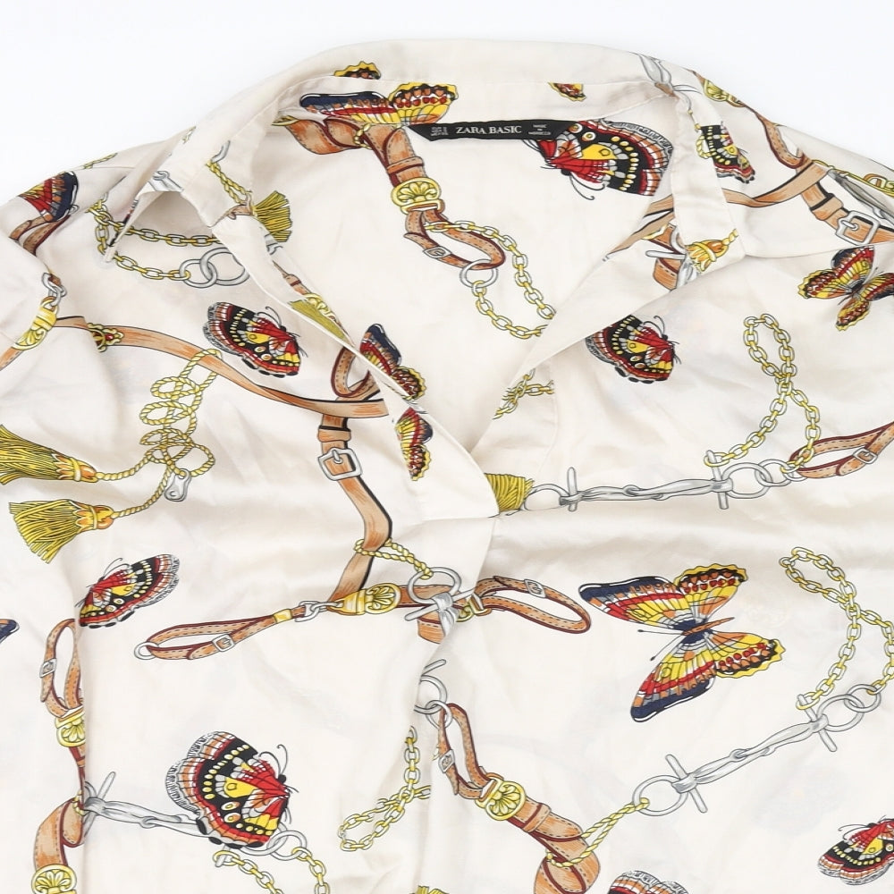 Zara Womens Beige   Basic Blouse Size S