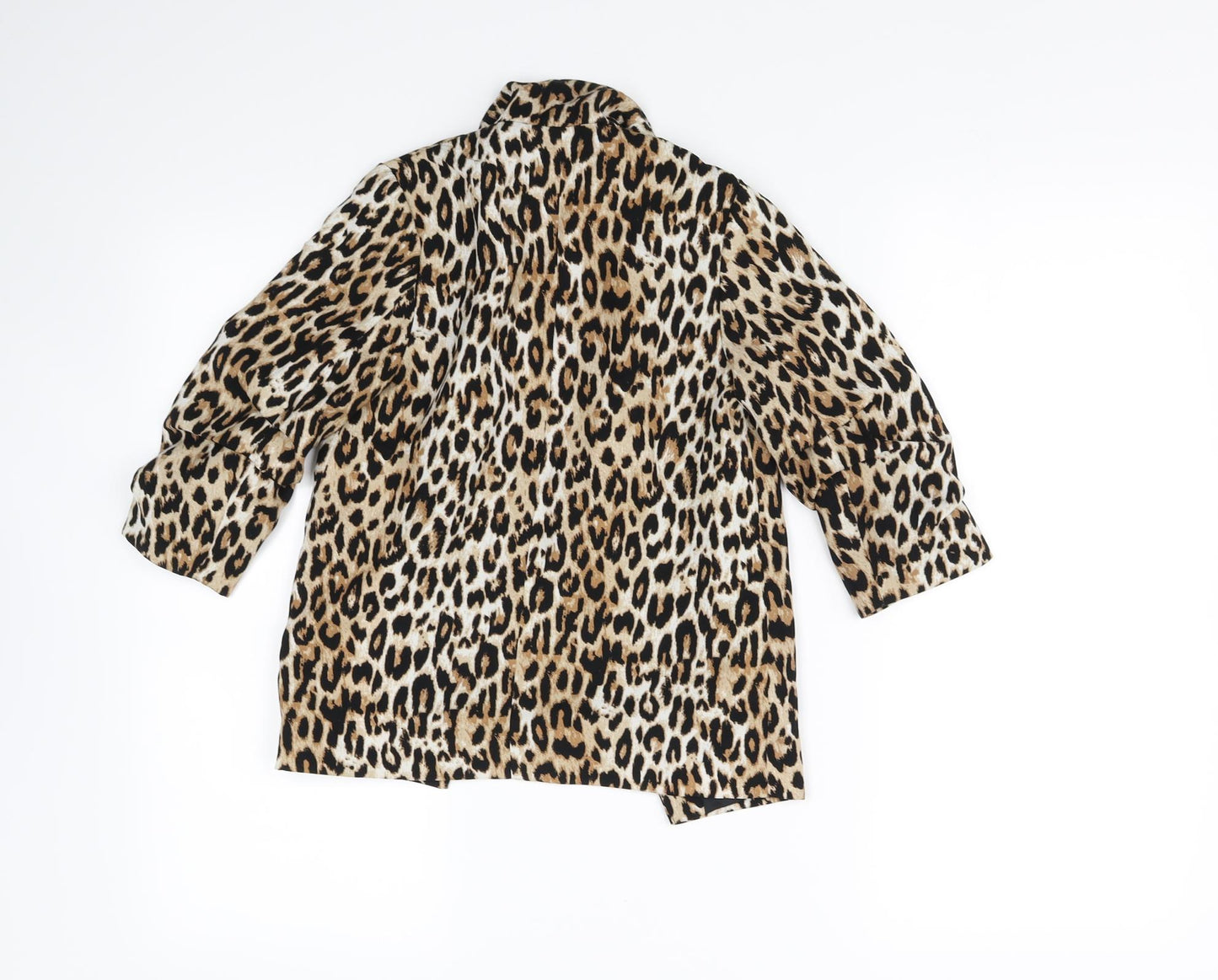 River Island Girls Beige Animal Print  Jacket Coat Size 7 Years