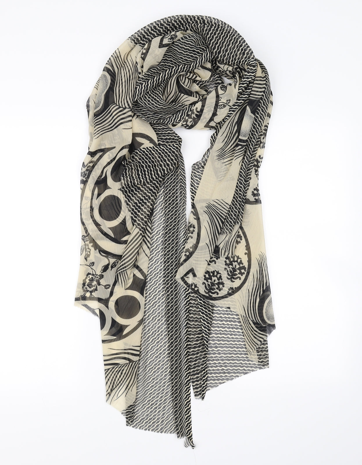 Preworn Womens Beige    Scarf